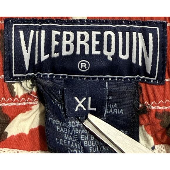 Vilebrequin Swim Trunks Mens XL Red Happy Monkeys Moorea Cut - Picture 2 of 16